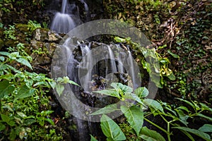 Cascading waterfall in Argiroupoli, Greece