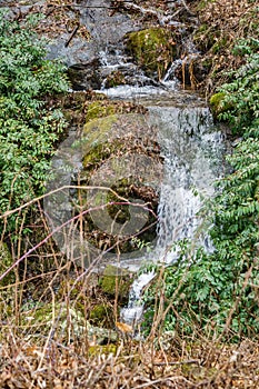 Cascading Waterfall in the Blue Ridge Mountains