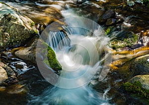 Cascading Waterfall in the Mountains - 2