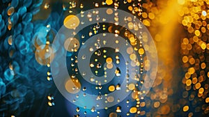 A cascading waterfall of spikes and dips representing the ebb and flow of crypto values photo