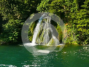 Cascading waterfalls in Krka National Park