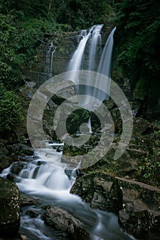 Cascading Waterfalls of Nuwara Eliya in Sri Lanka