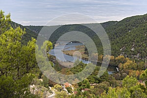 Cascading Waterfalls Skradinski Buk. Krka