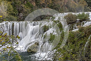 Cascading Waterfalls Skradinski Buk. Krka