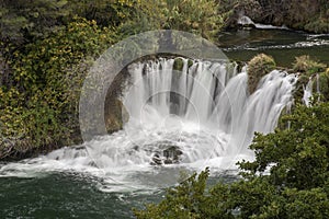 Cascading Waterfalls Skradinski Buk. Krka