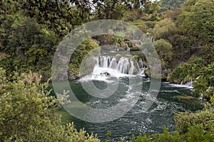 Cascading Waterfalls Skradinski Buk. Krka