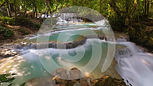 Cascading waterfalls Skradinski Buk. Krka National Park, Croatia.