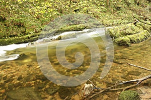 Cascading waters of the river Lyn