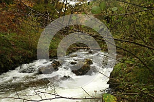 Cascading waters of the river Lyn