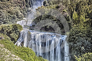 Cascata Delle Marmore waterfalls in Terni, Umbria, Italy