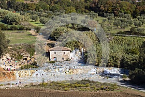 Cascate del Mulino, Saturnia, Tuscany, Italy photo
