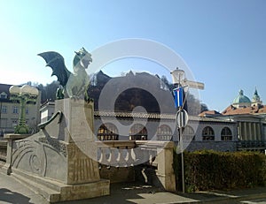 Casco antiguo de Ljubljana, Eslovenia photo