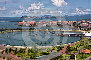 Casco Viejo harbor in Panama city