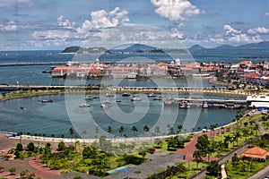 Casco Viejo harbor in Panama city photo