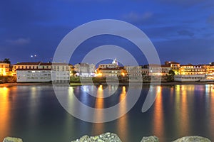 Casco Viejo, Panama City, across the Bay in the twilight