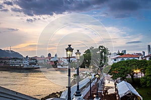 Casco Viejo view in the Plaza de Francia - Panama City, Panama photo