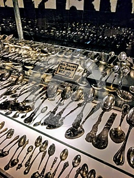 Antique silver spoons