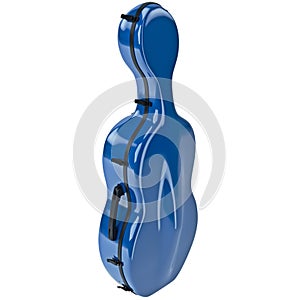 Case cello black latch