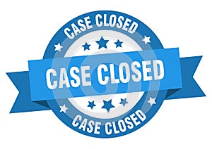 case closed ribbon sign