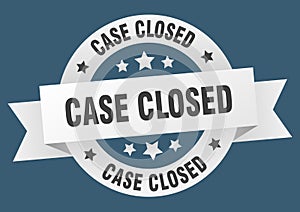 case closed ribbon sign