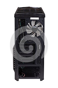 Case computing system black on white