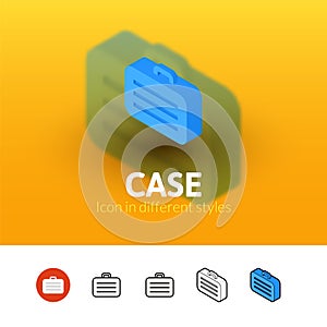 Case icon in different style