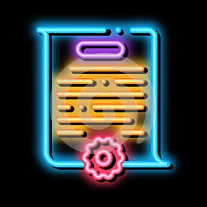 case parsing neon glow icon illustration