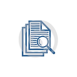 Case study icon vector design symbol