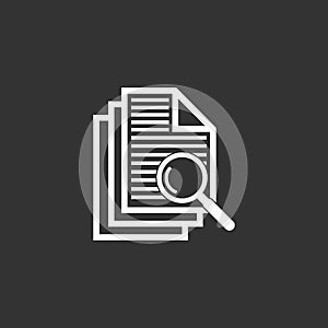 Case study icon vector design symbol