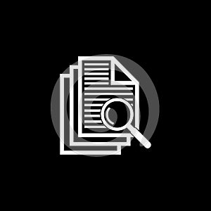 Case study icon vector design symbol