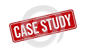 Case Study Rubber Grunge Stamp Seal Vector Illustration