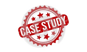 Case Study Rubber Grunge Stamp Seal Vector Illustration