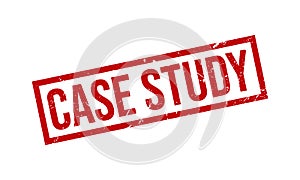 Case Study Rubber Grunge Stamp Seal Vector Illustration