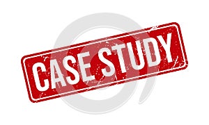 Case Study Rubber Grunge Stamp Seal Vector Illustration