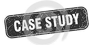 case study stamp. case study square grungy isolated sign.