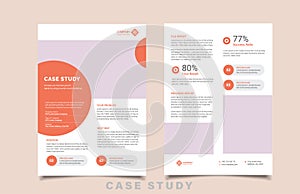 Case study template with minimal design