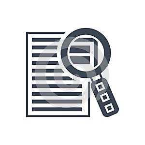 Case Study Vector Glyph Icon