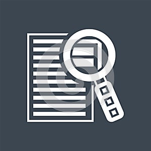 Case Study Vector Glyph Icon