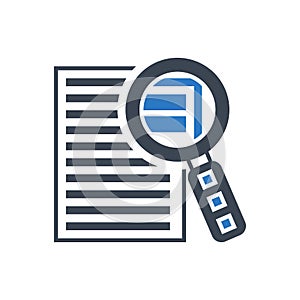 Case Study Vector Glyph Icon