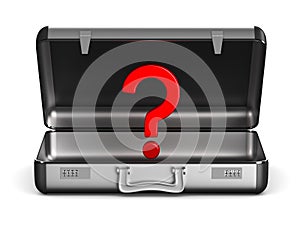 Case on white background. isolated 3D