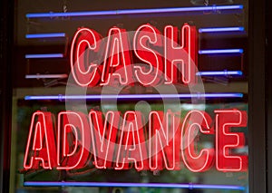 Cash Advance Loan Shop Sign