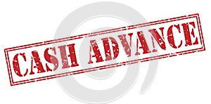 Cash advance red stamp