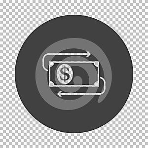 Cash Back Dollar Banknote Icon