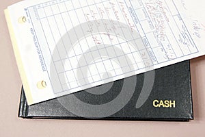 Cash Book and Receipts photo
