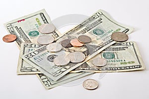 Cash and coins photo