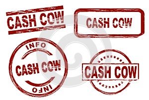 Cash cow ink stamp set