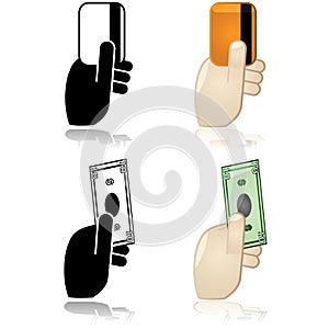 Cash, credit or debit payment options