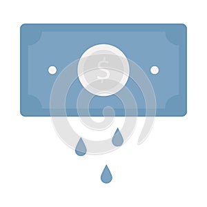 Cash down Flat Vector icon which can easily modify or edit photo