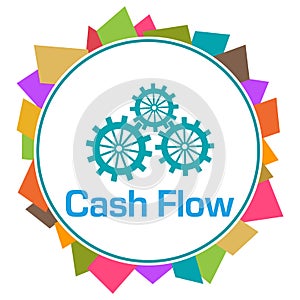 Cash Flow Colorful Random Shapes Circle