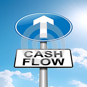 Cash flow concept. photo